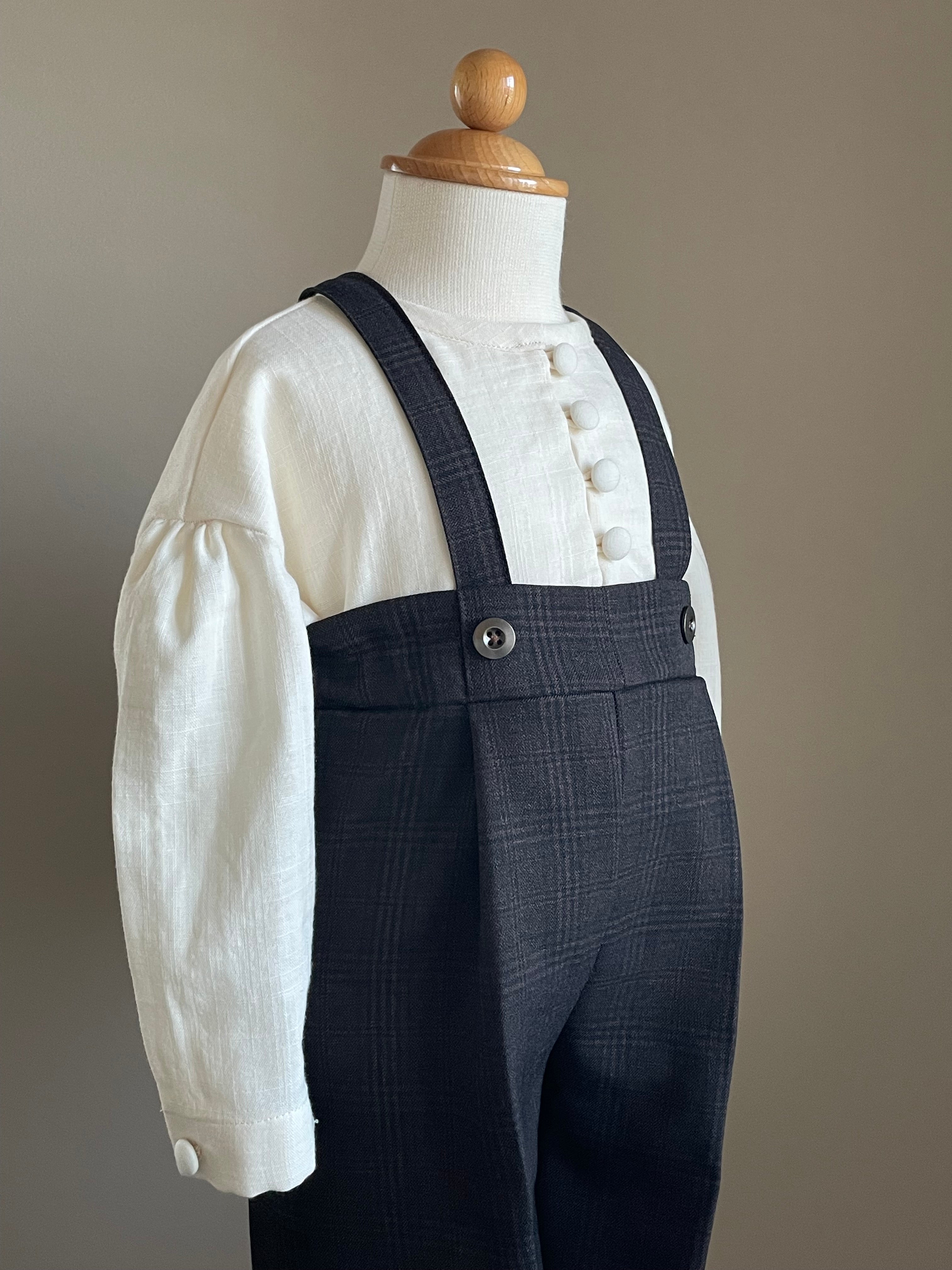 suspender long pants