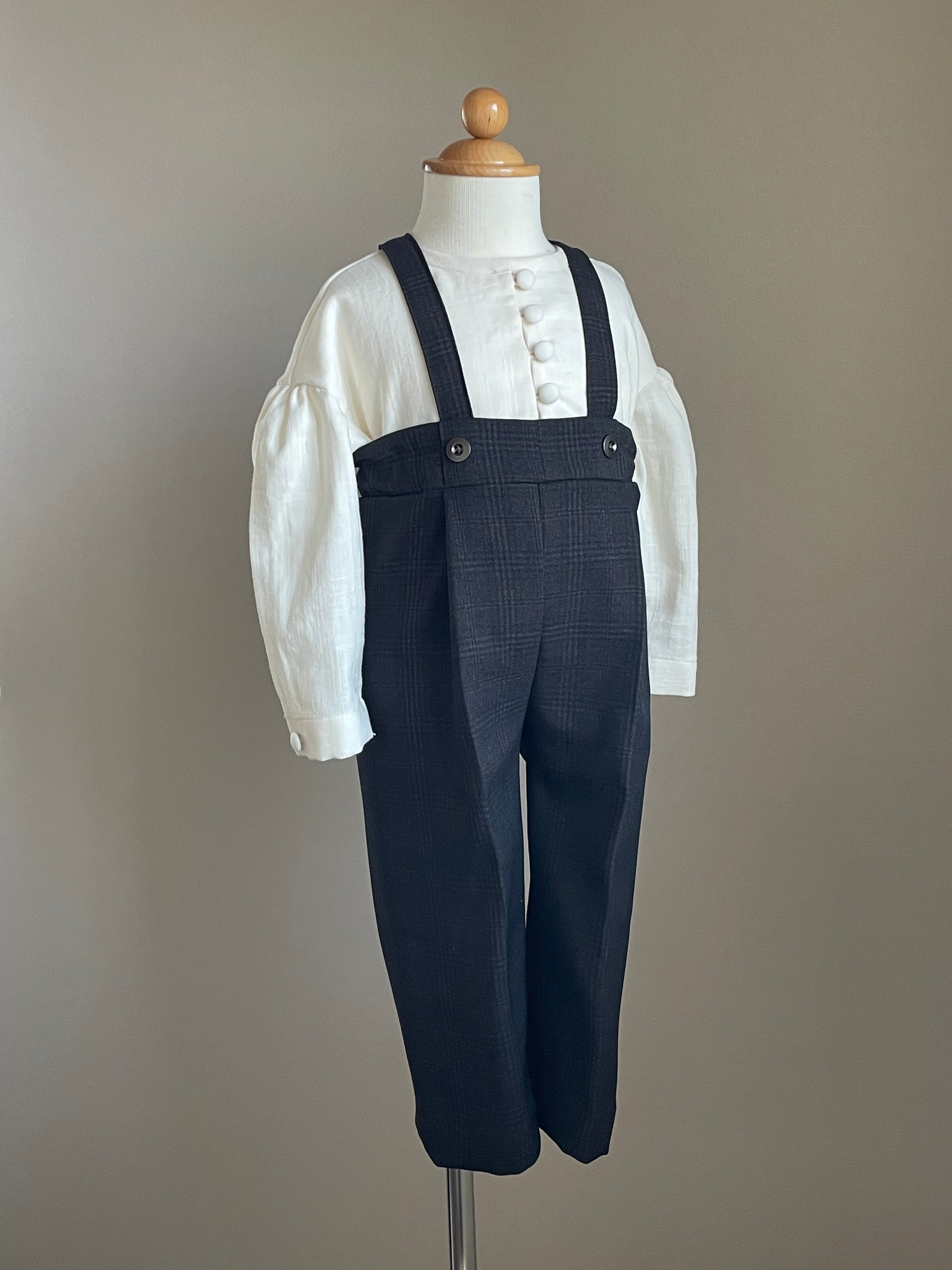 suspender long pants