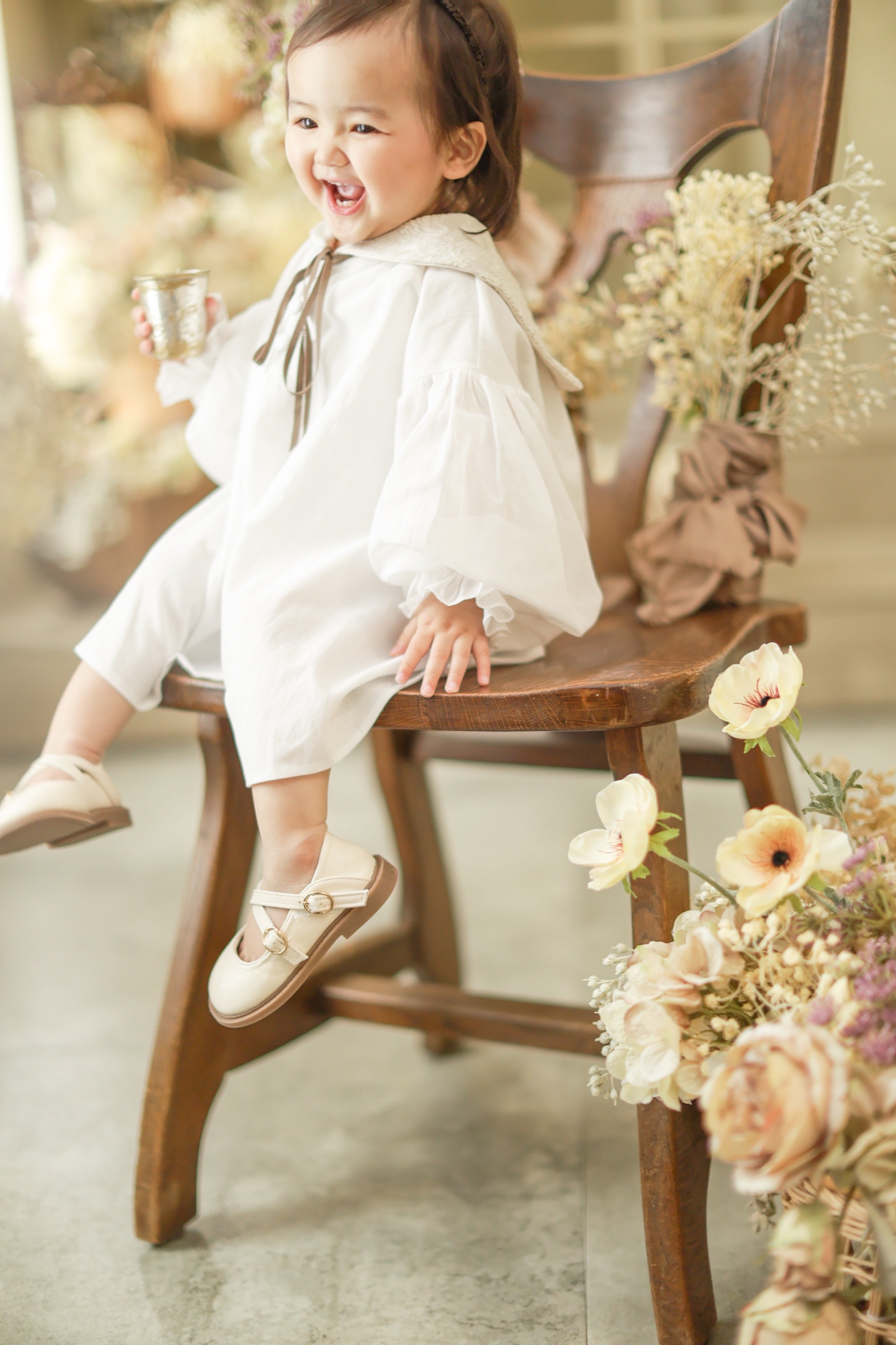 oversize sailor onepiece 【chiffon×paisley】