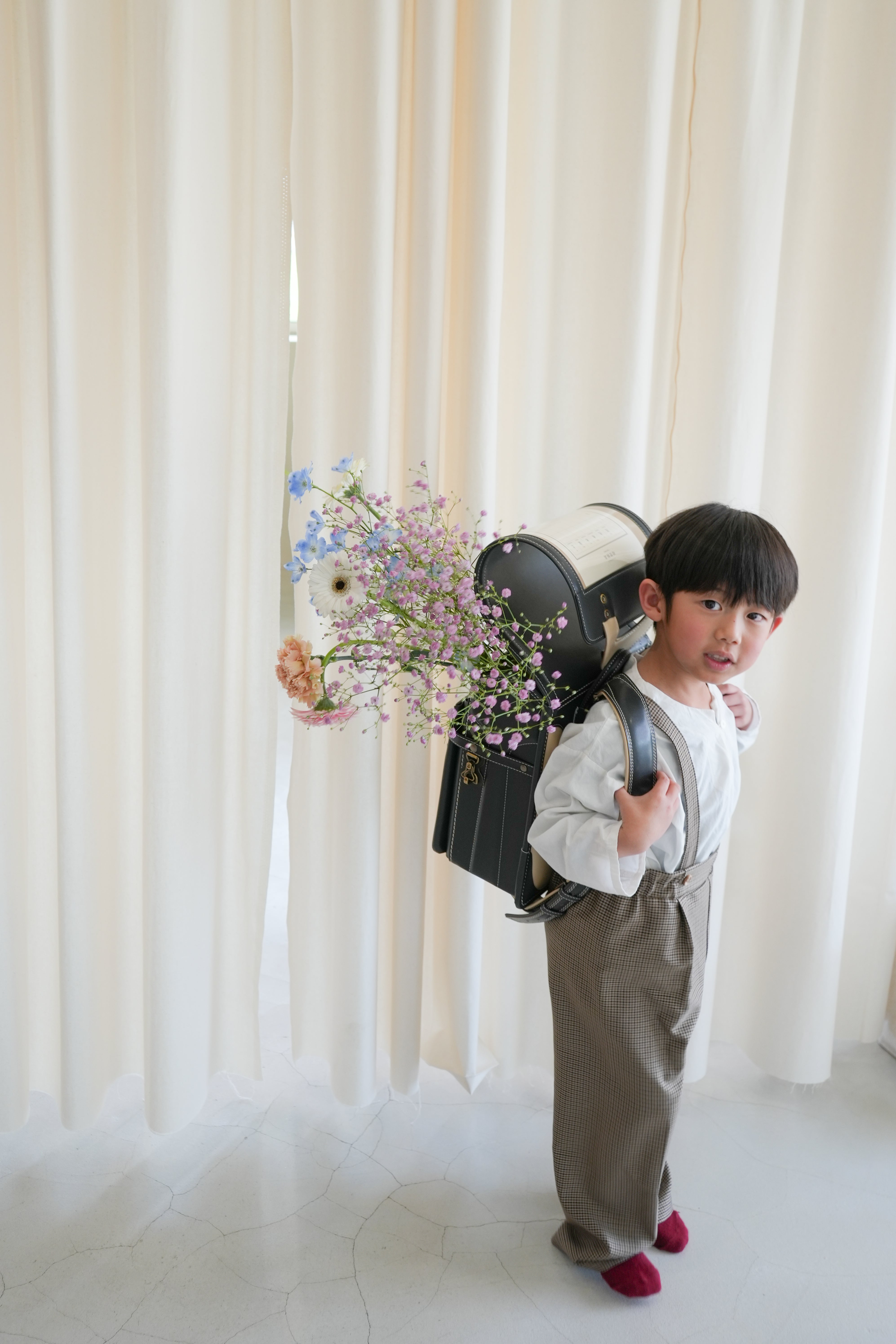 suspender long pants